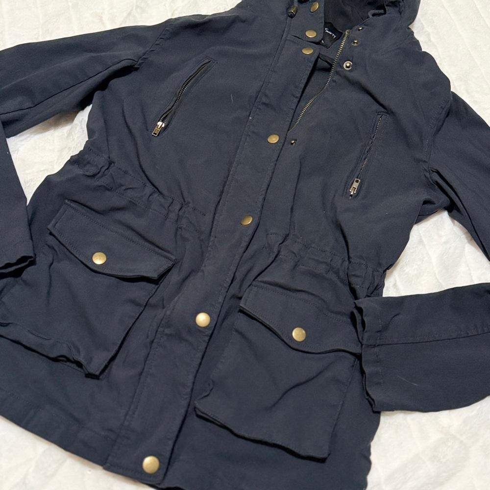 Navy Eden Society Hooded Jacket